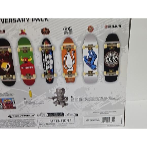 TECH DECK 25th Anniversary Pack 8 Fingerboards Silver Dude 96mm Limited NEW - Picture 13 of 16